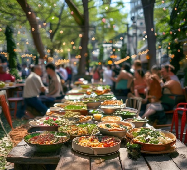 户外餐饮，满足城市人民味蕾需求，为家庭和健康带来美味。