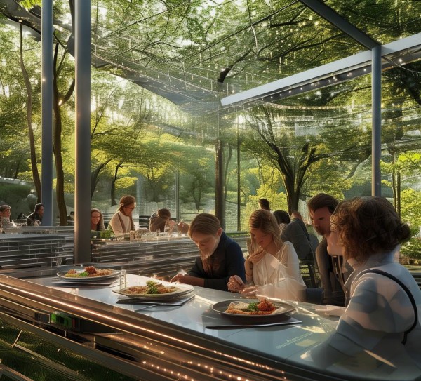 户外餐饮，自然与科技的完美融合