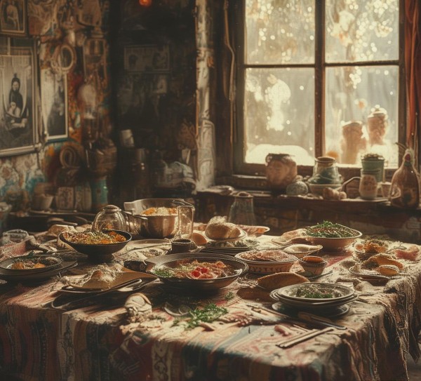 旧忆餐食餐饮，时光的褶皱里，温暖的回忆与永恒的仪式。