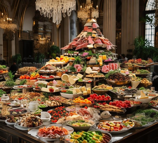 大型餐饮自助餐餐食，你的必选清单